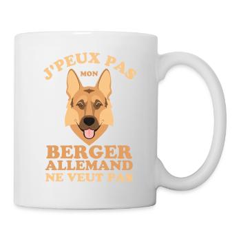Humour berger allemand 1 - Mug blanc - blanc - Droite