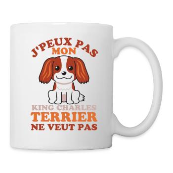 Mon king charles Terrier ne veut pas - Mug blanc - blanc - Droite