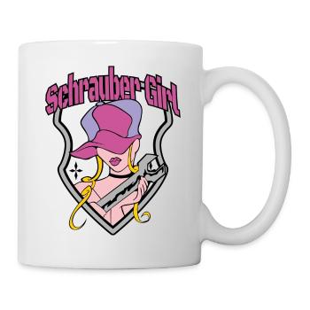 Schrauber Girl - Tasse - Weiß - Rechts