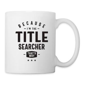 Title Searcher Job Occupation Birthday Worker - Mug - white - Right