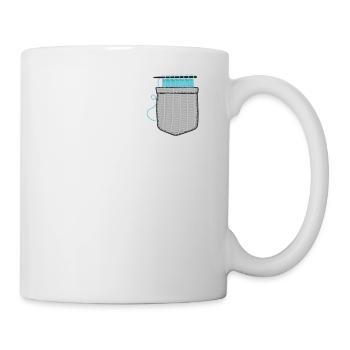 Knitting Wrinkled Pocket Knitting - Mug - white - Right