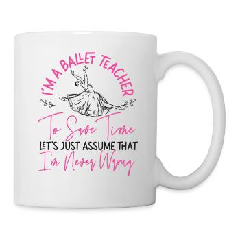 Ballet Danseuse Danse Ballerine - Mug blanc - blanc - Droite