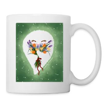 et fleurs - Mug blanc - blanc - Droite