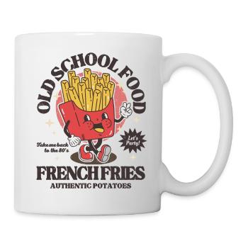 Altmodische Pommes! - Tasse - Weiß - Rechts
