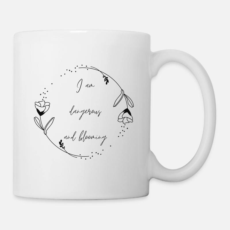 Dangerous and Blooning - Tasse - Weiß