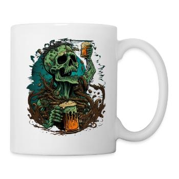 Beer Zombie Creepy - Mug - white - Right