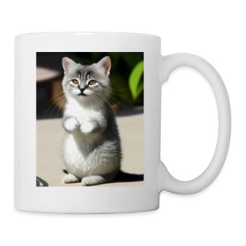 white persian cat - Mug - white - Right