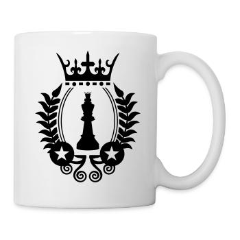 Symbole du roi d’échecs - Mug blanc - blanc - Droite