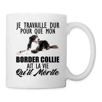 border collie 7 - Mug blanc - blanc - Droite