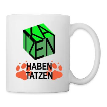 Katzencube - Tasse - Weiß - Rechts