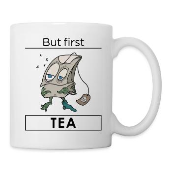 L’heure du thé - Mug blanc - blanc - Droite