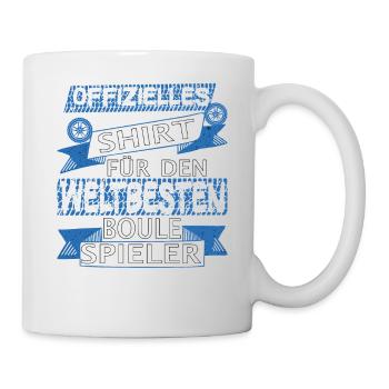 Boccia Boule Petanque Kugelsport Kugeln Spiel - Tasse - Weiß - Rechts