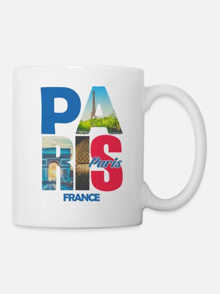 Paris France - Mug blanc - blanc