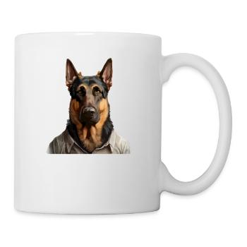 Der beste Freund des Menschen - Tasse - Weiß - Rechts