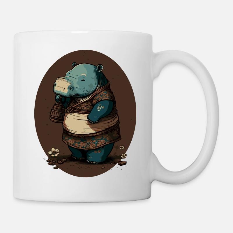 Hippo 8 - Mug - white