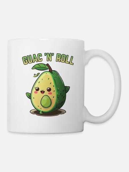Avocado Guac N Roll - Tasse - Weiß