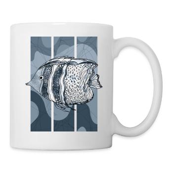 Fisch - Tasse - Weiß - Rechts