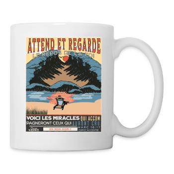 voici les miracles qui accompagneront ceux qui.. - Mug blanc - blanc - Droite