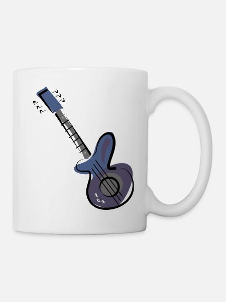 Guitare - Mug blanc - blanc