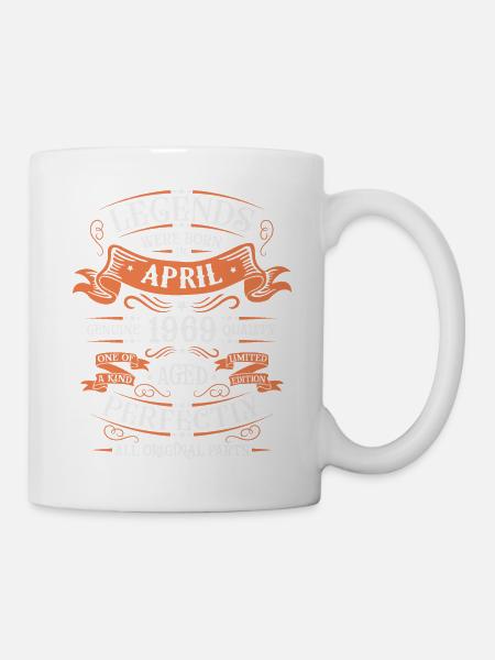 1969 April 1969 Jubiläum April 1969 April - Tasse - Weiß