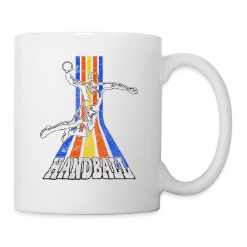 Handball Handball Player Handball Player Vintage Retro - Mug blanc - blanc - Droite