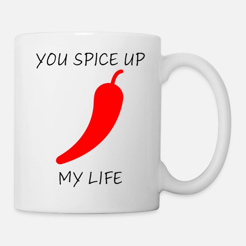 You spice up my life Chilli - Tasse - Weiß