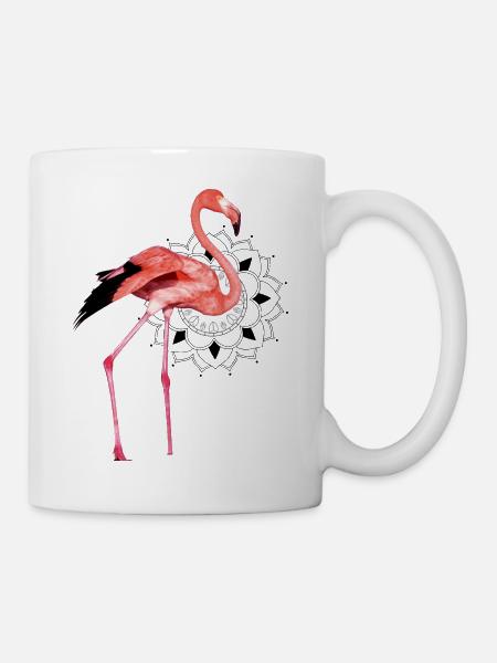 Flamant rose - Mug blanc - blanc