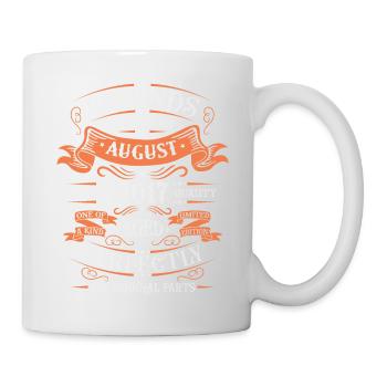 Août 2017 anniversaire 2017 légendes Août - Mug blanc - blanc - Droite