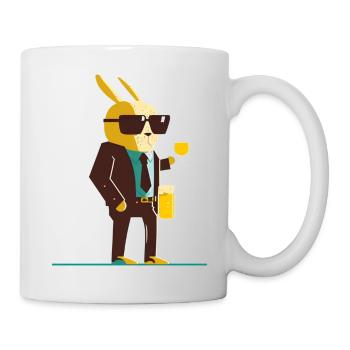 Cool Easter Bunny with Beer - Mug - white - Right