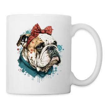 Bouledogue anglais - Mug blanc - blanc - Droite