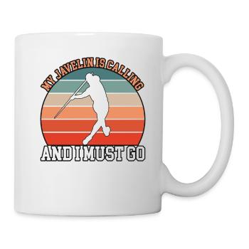 Mein Speer Ruft Speerwerfer - Tasse - Weiß - Rechts