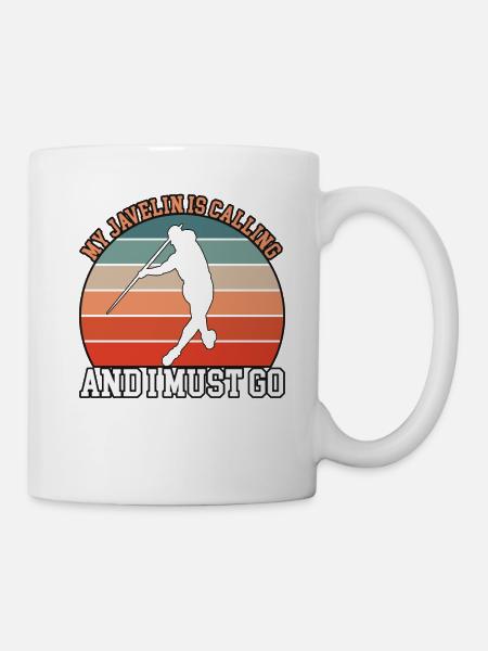 Mein Speer Ruft Speerwerfer - Tasse - Weiß