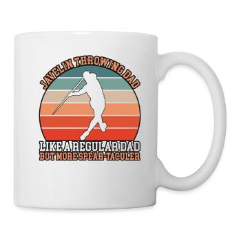 Javelin Throwing Dad - Tasse - Weiß - Rechts