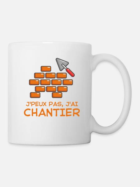 Construction chantier - Mug blanc - blanc