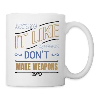 Mouvement de la paix Famille Geek Paix Citation amusante - Mug blanc - blanc - Droite