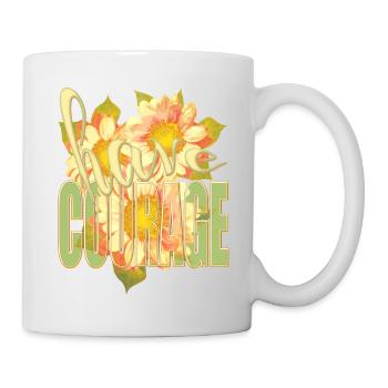 HAB MUT - positive thoughts - Sunflowers - Mug - white - Right