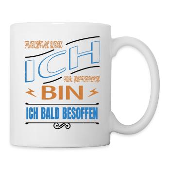 weihnachten humor schnaps saufen bierzelt zitat - Tasse - Weiß - Rechts