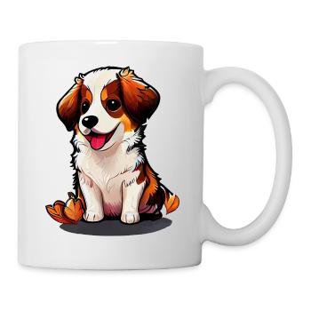 Niedlicher Hund, große Wirkung - Tasse - Weiß - Rechts