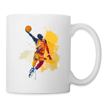 Basketball Basketball Player Dunking Splash Colorful - Mug - white - Right