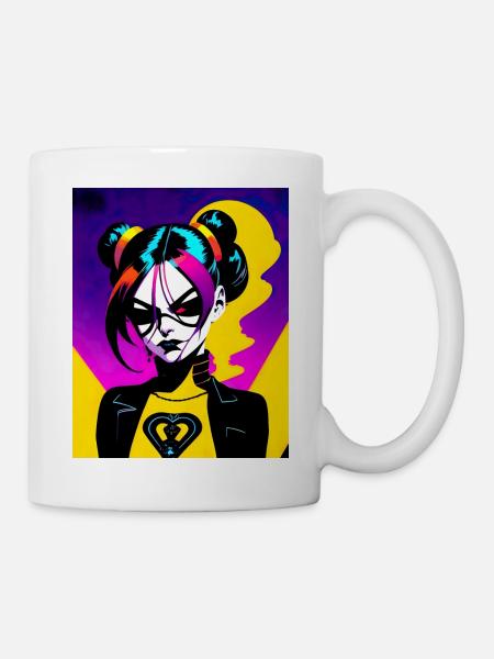 Goth Girl - Mug - white