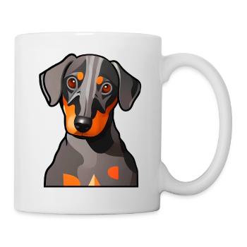 Motif graphique Dachshund Design - Mug blanc - blanc - Droite