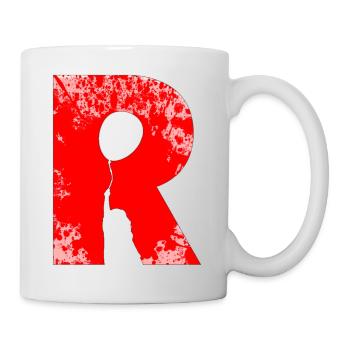 Illusion d’optique art psychédélique rétro formes R - Mug blanc - blanc - Droite