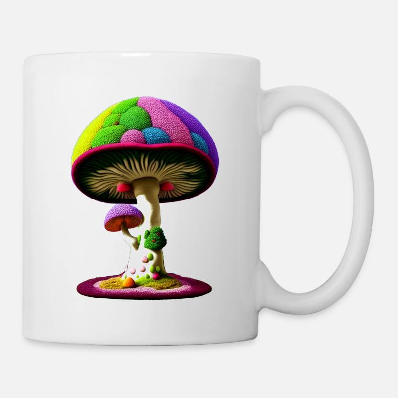 Magic Mashroom Tree - Tasse - Weiß