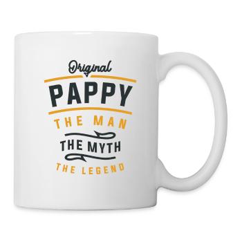 Pappy The Man The Myth The Legend - Funny Grandpa - Mug - white - Right