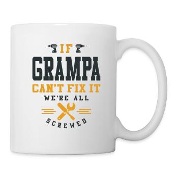 Grand-père a ça - Quand les correctifs de papa échouent - Mug blanc - blanc - Droite