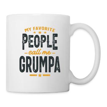 Mes gens préférés m’appellent Grumpa - Papa Grand-père - Mug blanc - blanc - Droite