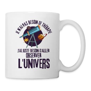 Astronomie amateur - Mug blanc - blanc - Droite