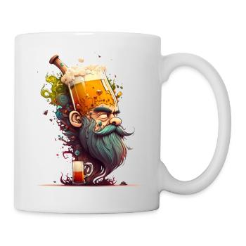 Cooles Kreatives Craft Bier Motiv - Tasse - Weiß - Rechts