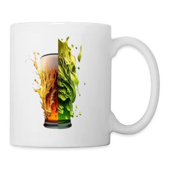 Houblon frais et bière fusion - Mug blanc - blanc - Droite