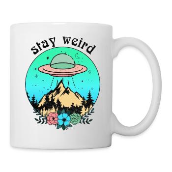 Stay Weird UFO - Mug - white - Right